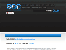 Tablet Screenshot of bothellgymnasticsclub.com